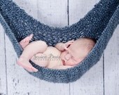 Dusty Blue Baby Hammock -- Newborn Photo Prop -- More colors available -- Original Designer -- Over 500 sold