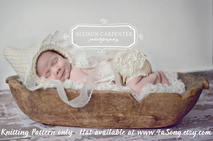 INSTANT DOWNLOAD Newborn Chunky Pixie Bonnet Knitting Pattern PDF Number 119 -- Over 16,000 patterns sold -- Permission to sell your hats
