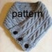 Cabled Neck Warmer Knitting Pattern PDF -- Permission granted to sell the ones you make -- INSTANT DOWNLOAD