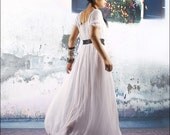 Aegon 2 silk chiffon long dress (Q1010)