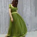 Aegon 2 - silk chiffon long dress (Q1010)
