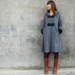 Russian doll - cashmere hood long coat (Y1029)