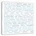 Large Canvas Art Personalized Faded greys lyrics distressed words on canvas 24x36 gallery wrapped