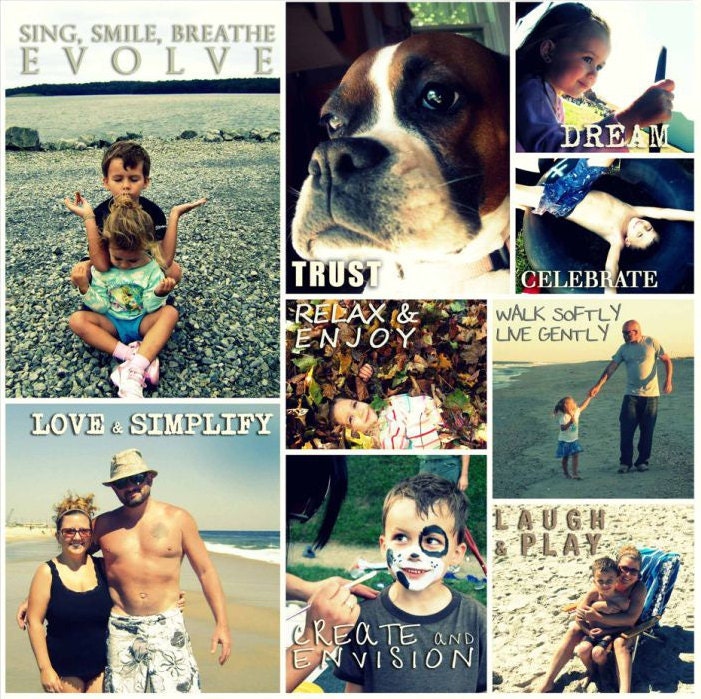 Personalized Pictures Gift Photo Collage Canvas Words Text Quote Sayings 18X24
