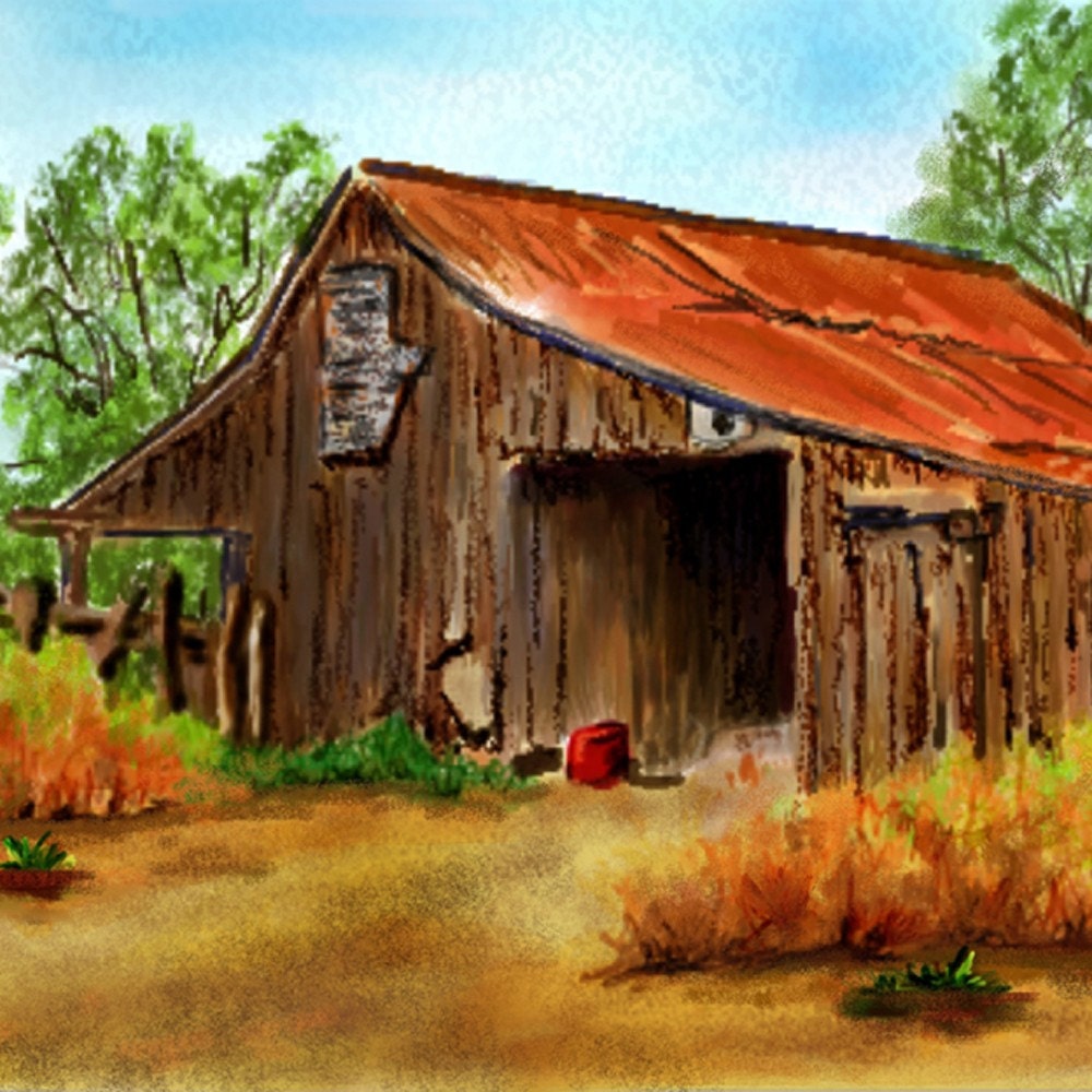 HOT SUMMER DAY blank fine art note card
