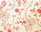 pink and red floral vintage wallpaper