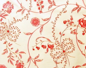 pink and red floral vintage wallpaper