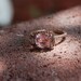 ON HOLD 3.48ct Peach lavender champagne in cushion rose gold diamond ring-1st payment