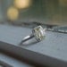 Unheated champagne yellow sapphire diamond ring