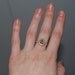 1ct Peach champagne tear drop sapphire and rose gold diamond ring