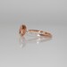 2.6ct Cushion peach lavender champagne color change sapphire in 14k rose gold diamond ring