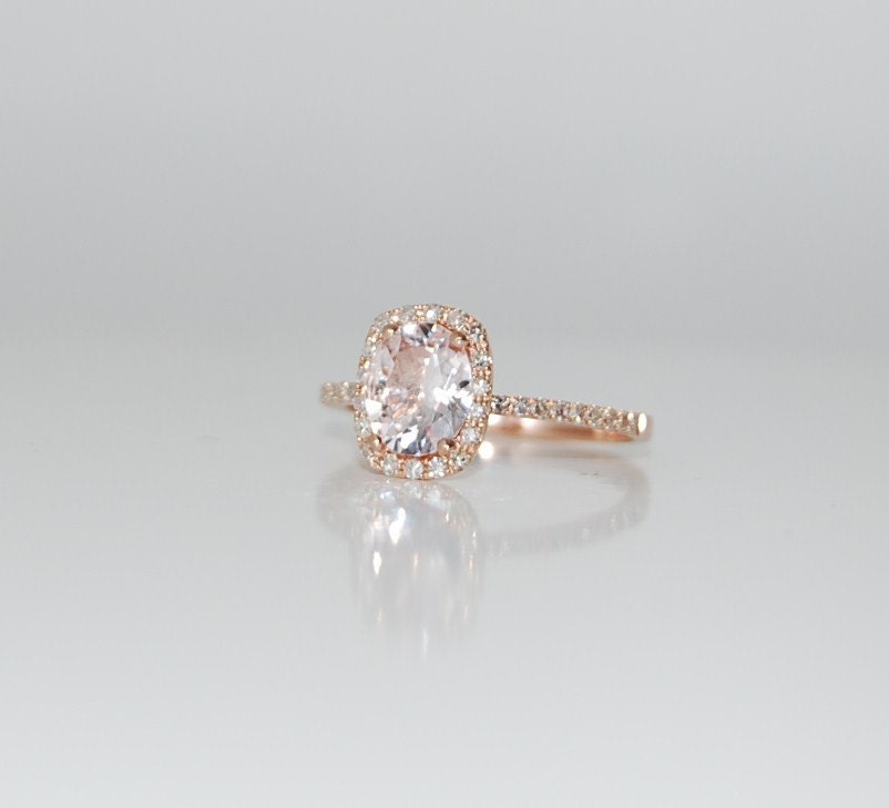 ON HOLD -2ct Cushion ice peach champagne color change sapphire in 14k rose gold diamond ring engagement ring