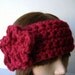 Ear Warmer Headband Neckwarmer Cowl Red
