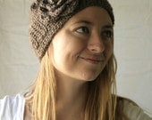 thick buttoning blooming headband in barley