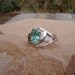 Beautiful Faceted Blue Apatite Ring in Sterling Silver - Size 8