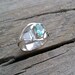 Beautiful Faceted Blue Apatite Ring in Sterling Silver - Size 8