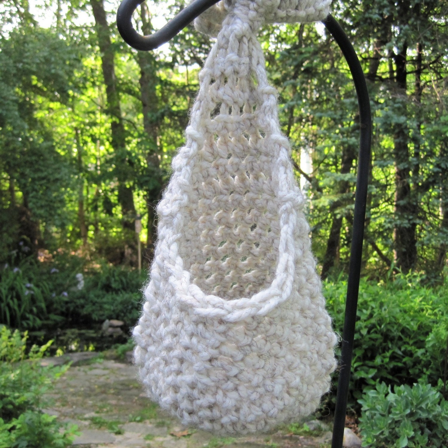 Crochet Baby Cocoon, Hanging Cocoon, Baby Stork Pouch, Newborn Cocoon, Baby Cacoon, Infant Cocoon, Baby Pod, Baby Photo Prop, Wheat