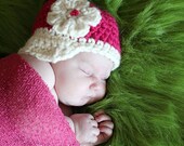 Crochet Baby Newsboy Hat, Crochet Baby Hat, Baby Girl Newsboy Hat, Girl Baby Beanie, Infant Cap, Newborn Newsboy Hat, Baby Girl Hat, Rose