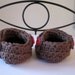 Crochet Baby Booties Baby Sandals Boy Booties Girl Booties Newborn Infant Baby Shoes Brown