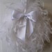 romantic feather wreath- white