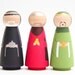 Nativity Set Hand Painted - Wooden Dolls Made to Order
