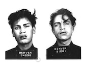 Denver Diptych - Pencil Drawing - Crimes and Misdemeanors Series