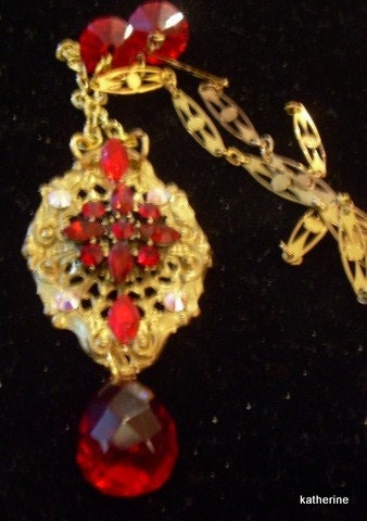 Art Nouveau Ruby Necklace