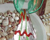 Murano Iridescent Silver Pendant  Reduced