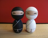 Wedding Ninjas Kokeshi doll set