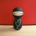 Ninja Kokeshi doll 2011 Jungle version