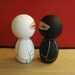 Wedding Ninjas Kokeshi doll set