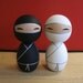 Wedding Ninjas Kokeshi doll set