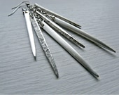 Antique Silver Fork Tine Earrings - Silverware Jewelry