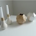 Paper Geometric Vase, Modern Table Top, Polyhedron Design