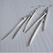 Antique Silver Fork Tine Earrings - Silverware Jewelry