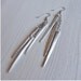 Antique Silver Fork Tine Earrings - Silverware Jewelry