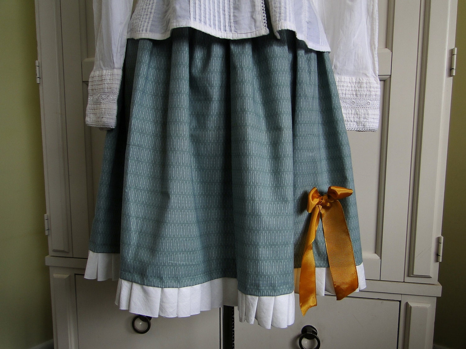 Victorian Skirt, Womens Skirts, Ruffled Skirt, Handmade Victorian Style Skirt