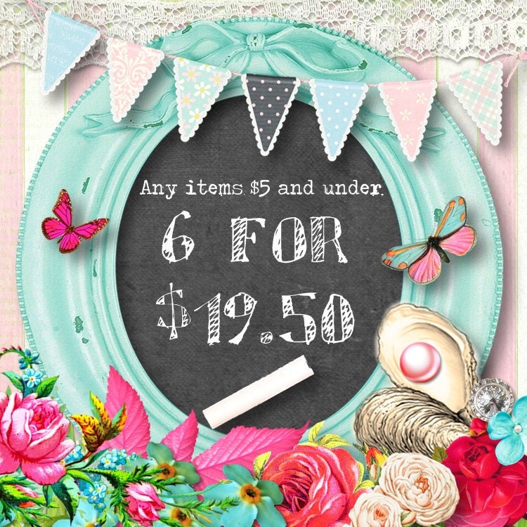 DISCOUNT DIGITAL ITEMS-Purchase this listing for any 6 digital items under 5 dollars