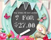 DISCOUNT DIGITAL ITEMS-Purchase this listing for any 9 digital items under 5 dollars