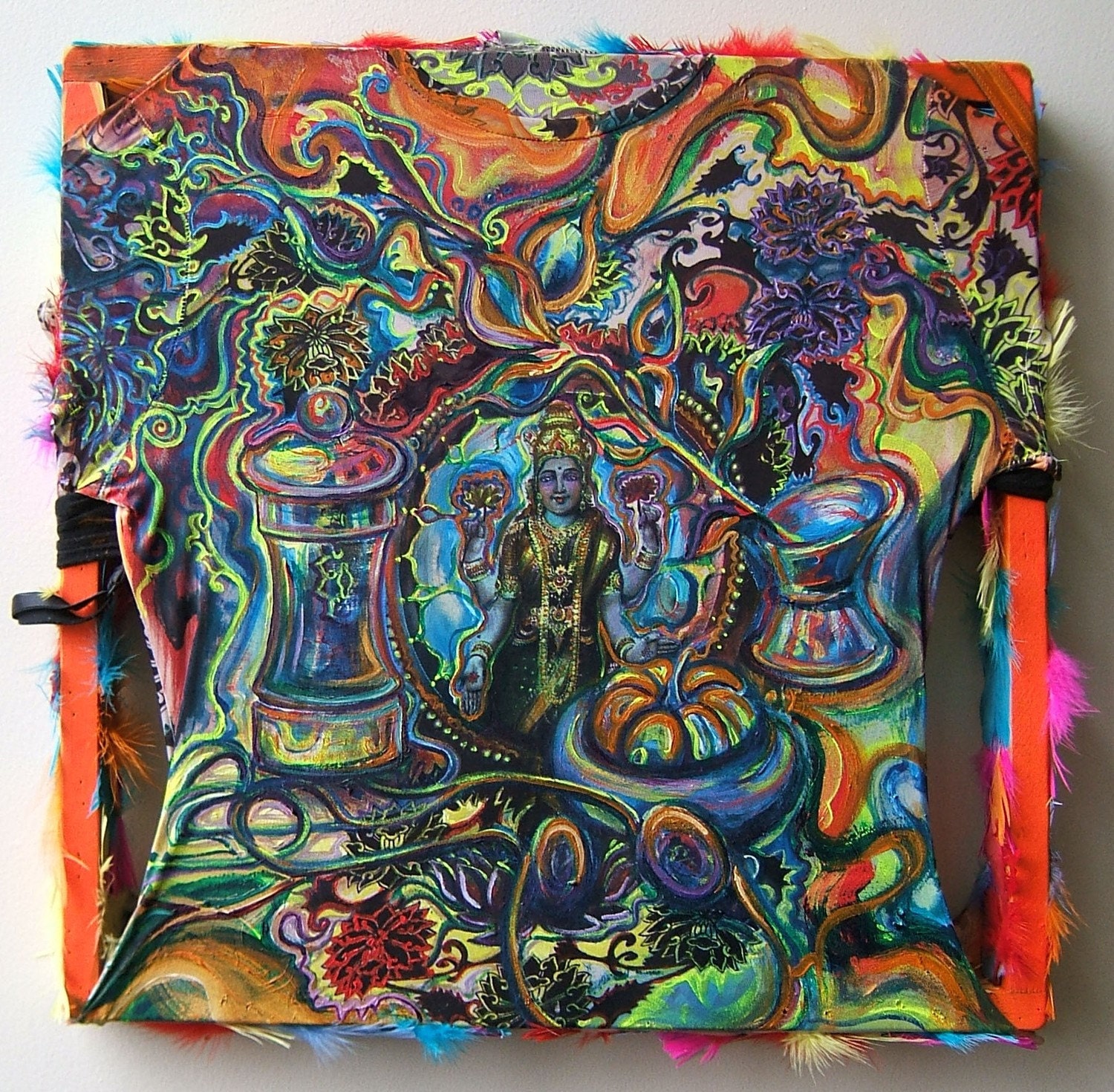 Psychedelic Painting Still Life With Headphones