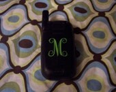 Four 1-1/2 inch Vinyl Initials