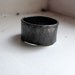 Dark silver stacking rings for men