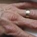 Men's Wedding Band - 14k Gold Unique Rustic Distressed Ring