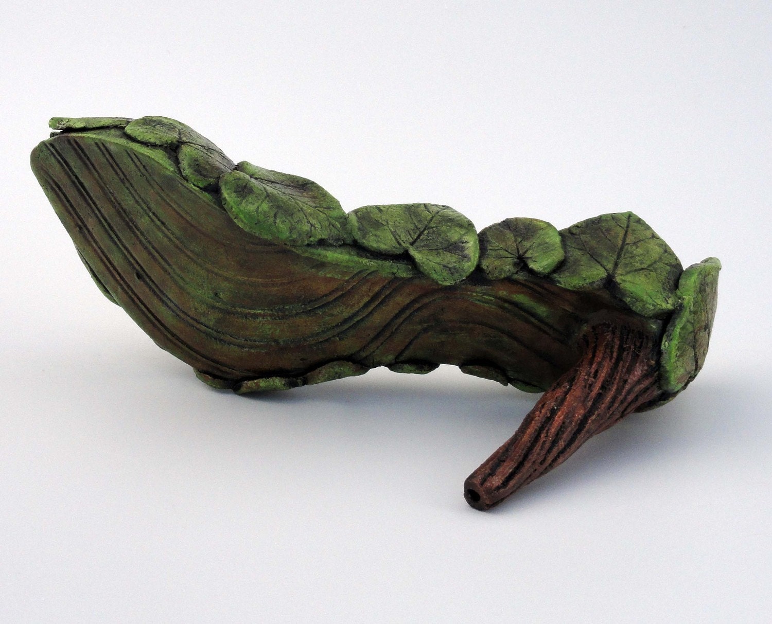 Ceramic Shoe Sculpture - Garden Goddess Shoe