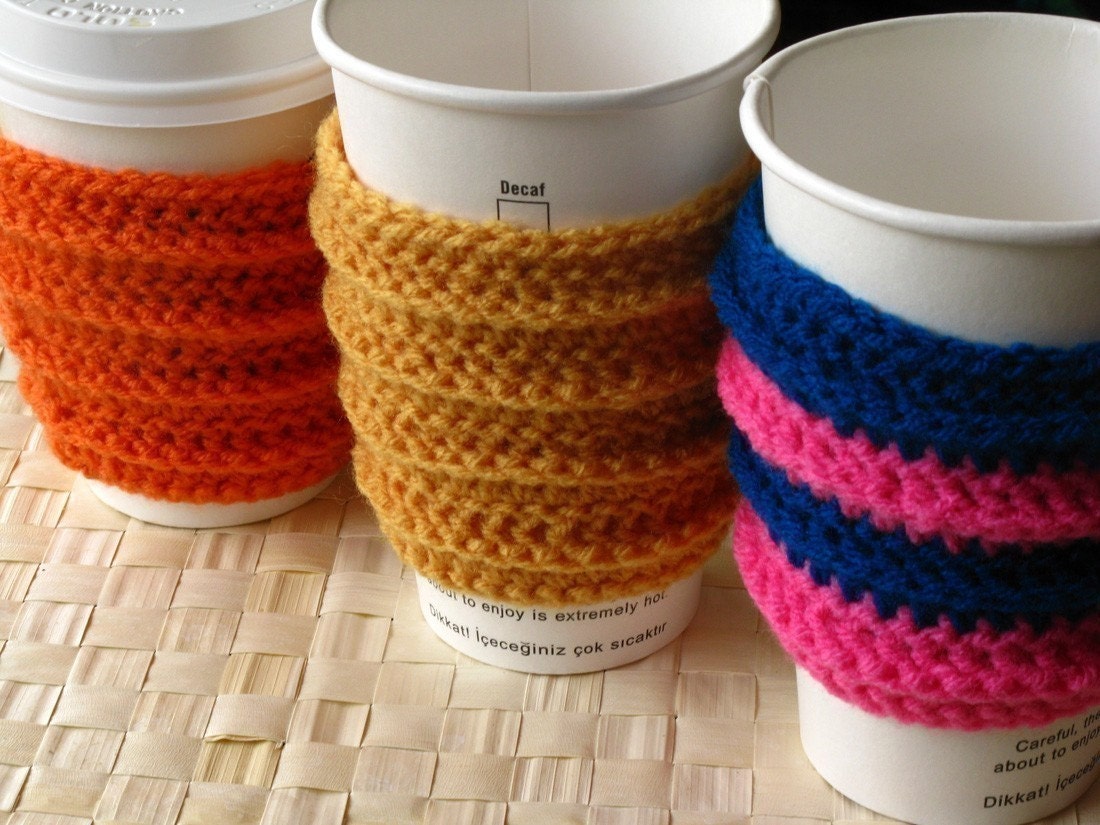 Ergonomic Coffee Sleeve CROCHET PDF PATTERN