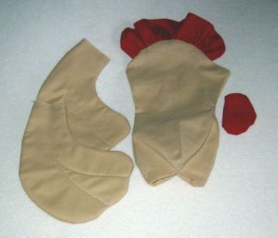 Chicken Bag Doll Body Blank,  Unstuffed