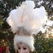 Showgirl Headdress, Head Dress, Ivory White Feathers, Retro, Goddess , Feather Headdress, Custom Colors Available , Batcakes Couture