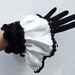 Circus Costume, Clown Costume Cuffs, Black, White, Victorian, Retro, 1930's look - Batcakes Couture