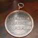 Bone, Fleur de lis, paw prints dog pet id tag. 1" custom etched brass, copper, nickel dog tag.