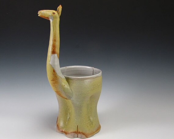 Yellow With White Spot Llama Yarn Bowl
